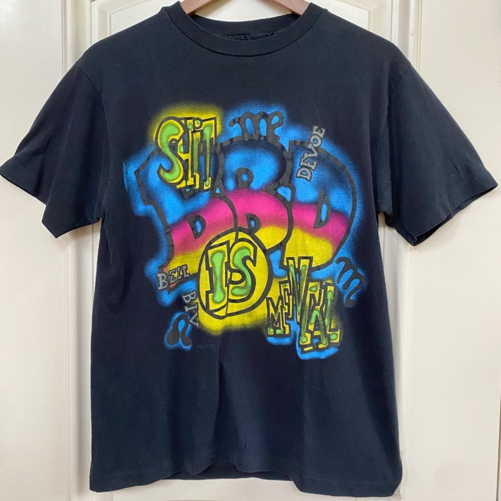 Vtg Bell Biv Devoe Tee Shirt Concert Tour 80s 90s Hip Hop Soul Rap R&B Missprint - Picture 12 of 12